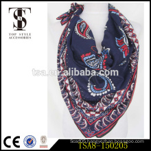 printed square cotton lady scarf trade assurance 2016 product for sale